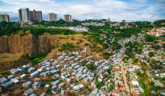 Photo qui montre les inégalités en Afrique du Sud